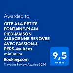 Lejlighed A La Petite Fontaine-plain Pied-maison Alsacienne Renovee Avec Passion-4 Pers-4nuitees Minimum *